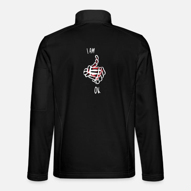 Je vais bien - Veste en tissu softshell Unisexe - noir