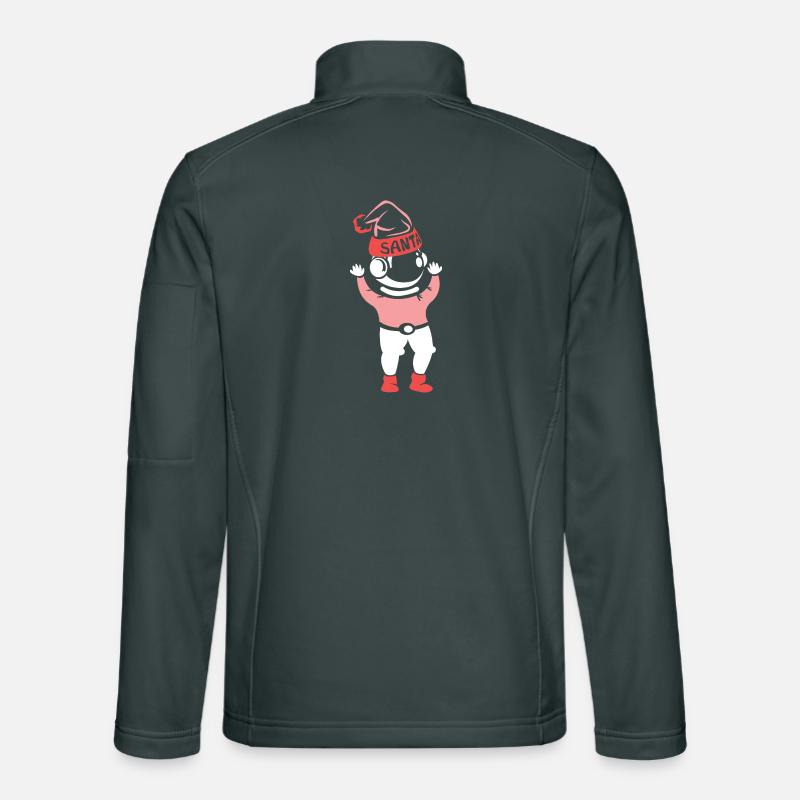 Père Noël Astronaute Astronaute Espace Graphique Veste en tissu softshell Unisexe