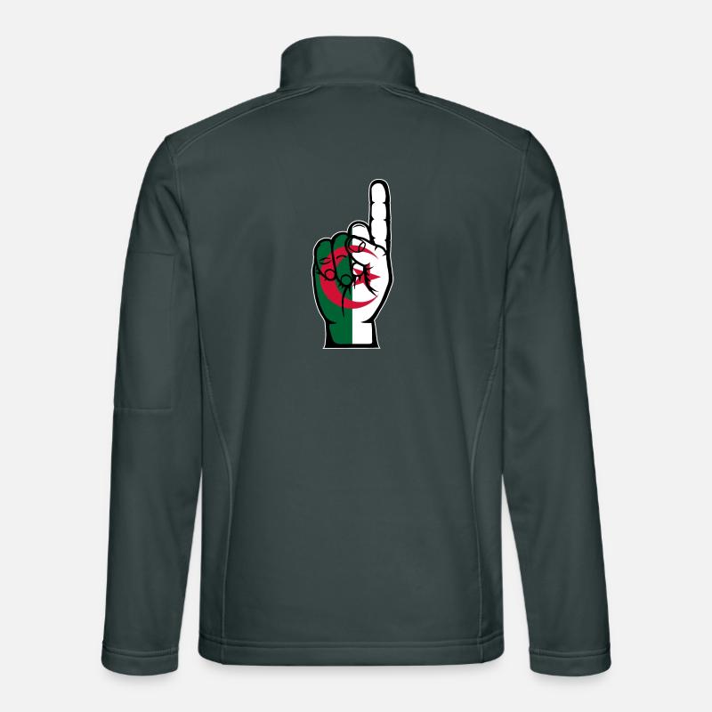 Drapeau algérien numéro 1 Veste en tissu softshell Unisexe