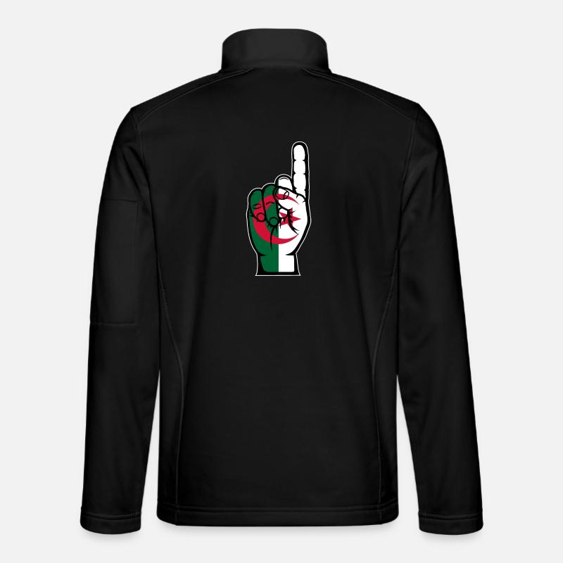 Algeria flag number 1 - Unisex Softshell Jacket - black