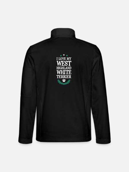 West Highland White Terrier - Unisex Softshell Jacket - black