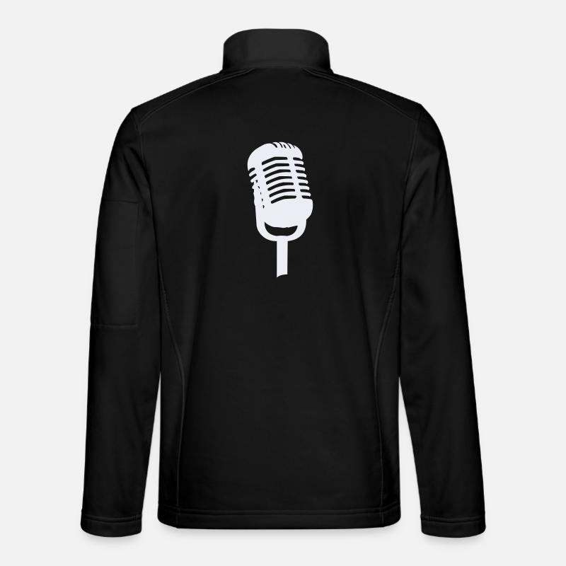 Microphone - Veste en tissu softshell Unisexe - noir