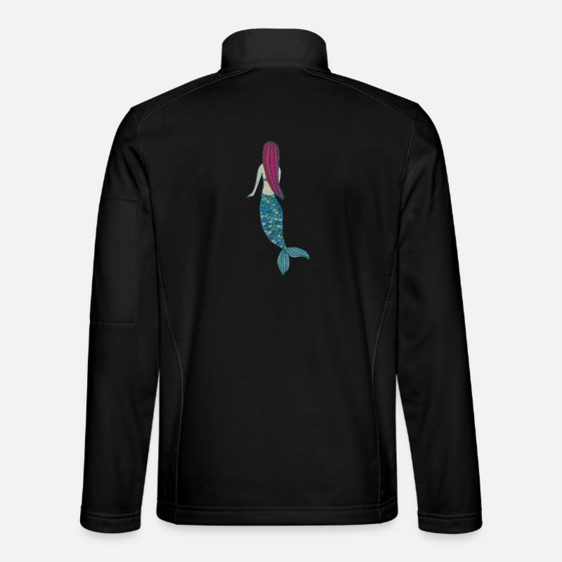 mermaid - Unisex Softshell Jacket - black