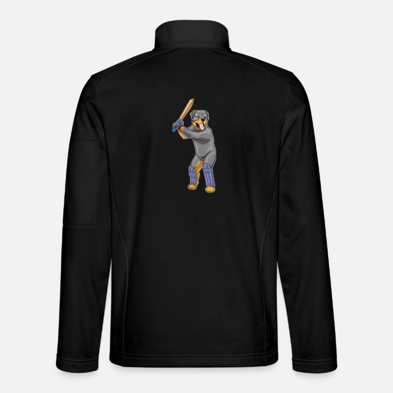 Battes de cricket Rottweiler - Veste en tissu softshell Unisexe - noir