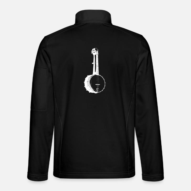 Banjo Sketch - Unisex Softshell Jacket - black