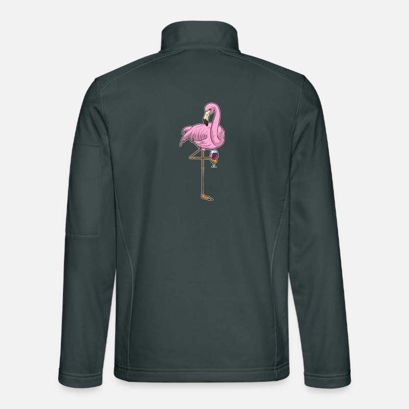 Flamingo Red Wine Unisex Softshell Jacket