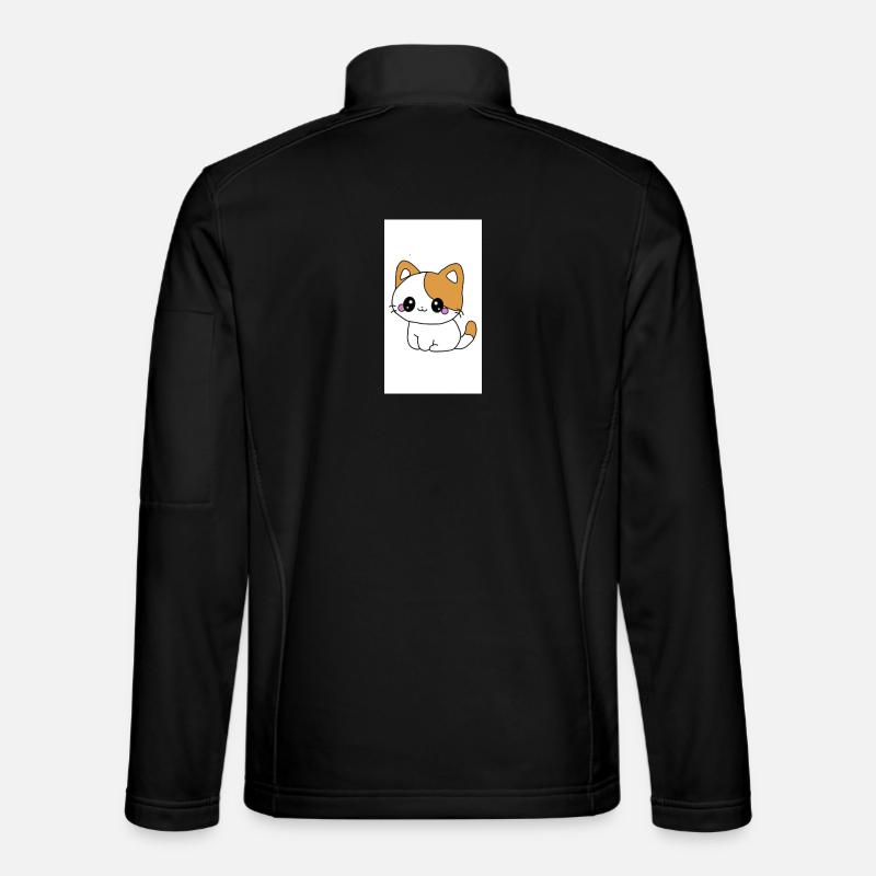 Kawaii-Kätzchen - Unisex Softshelljacke - Schwarz