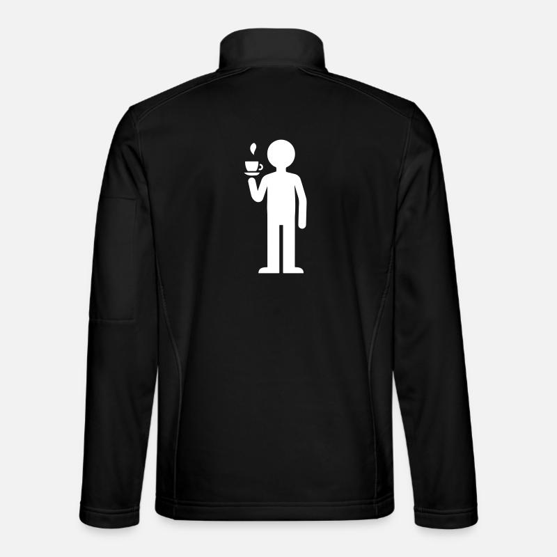 Drink coffee - Unisex Softshell Jacket - black