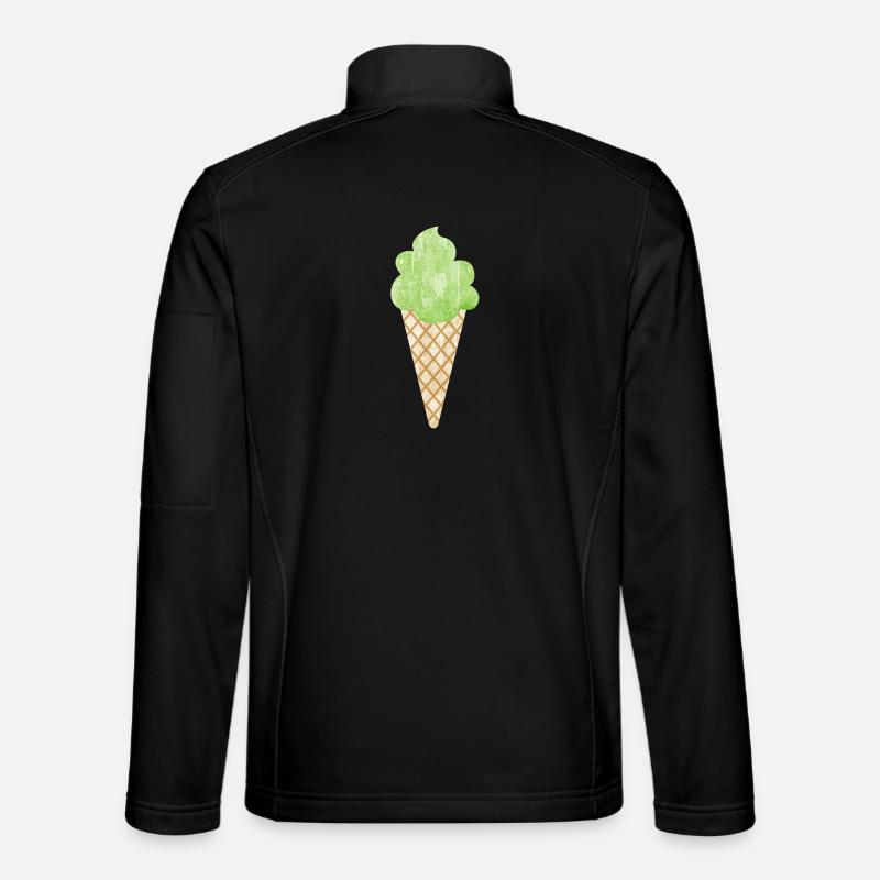 Eis Waffel Eiswaffel Eiscreme Waldmeister grün Unisex Softshelljacke