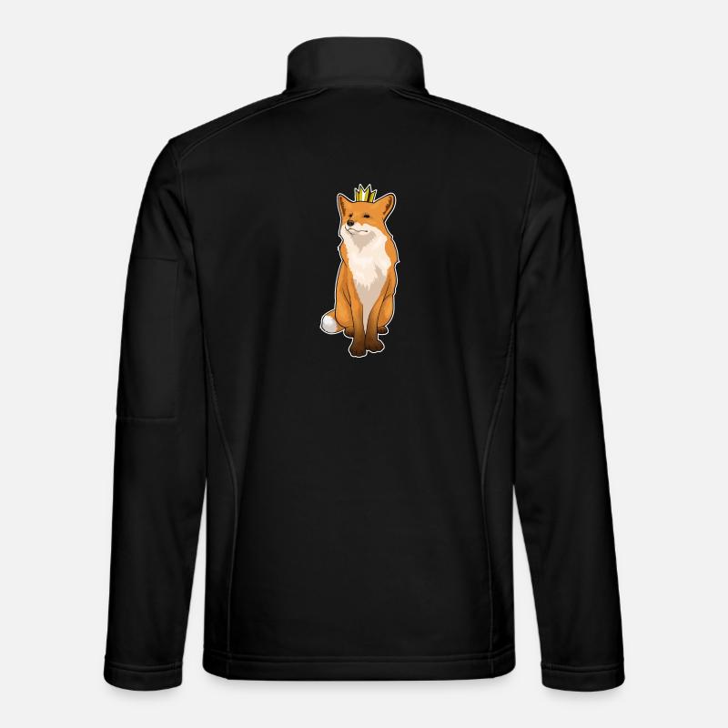 Couronne de renard - Veste en tissu softshell Unisexe - noir
