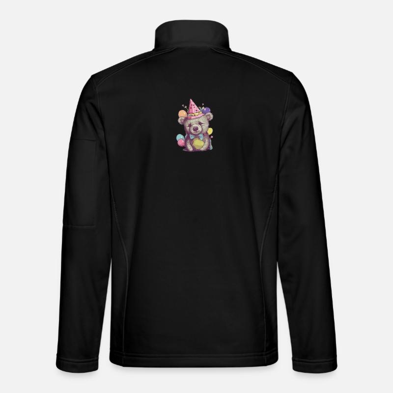 Party Bear - Unisex Softshell Jacket - black