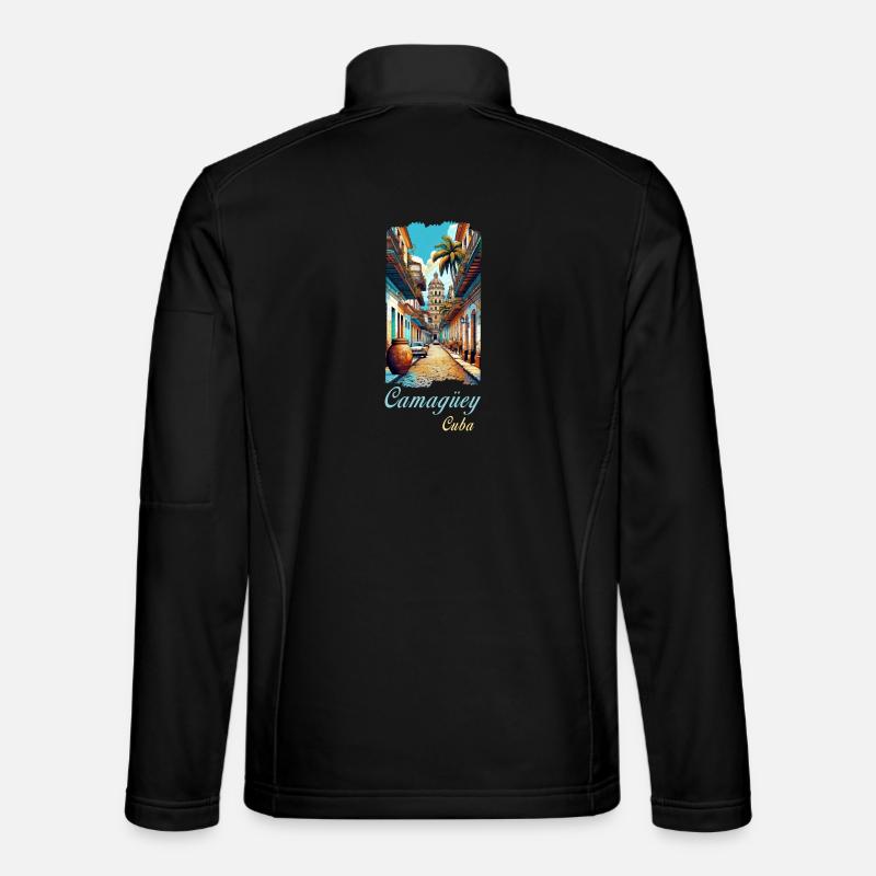 Camagüey Kuba Städtereisen Design - Unisex Softshelljacke - Schwarz