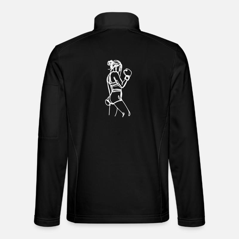 Graphique Boxer - Veste en tissu softshell Unisexe - noir
