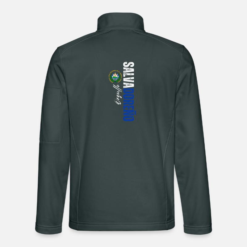 Salvadoran pride, vertical design Unisex Softshell Jacket