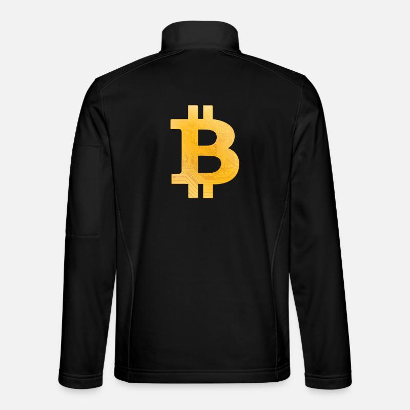 Bitcoin - Veste en tissu softshell Unisexe - noir