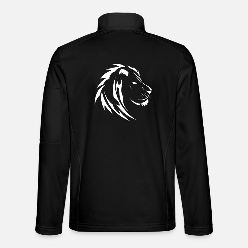 Tribal Lion - Unisex Softshell Jacket - black