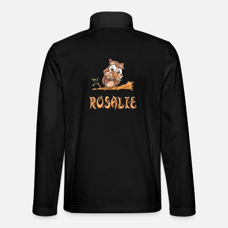 Eule Rosalie - Unisex Softshelljacke - Schwarz