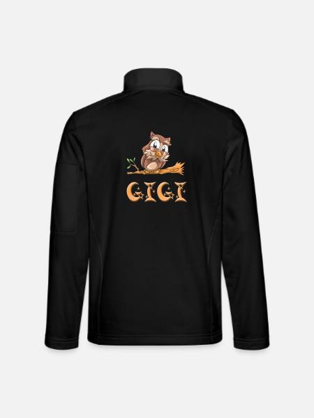 Owl Gigi - Unisex Softshell Jacket - black