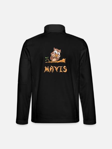 Eule Mavis - Unisex Softshelljacke - Schwarz