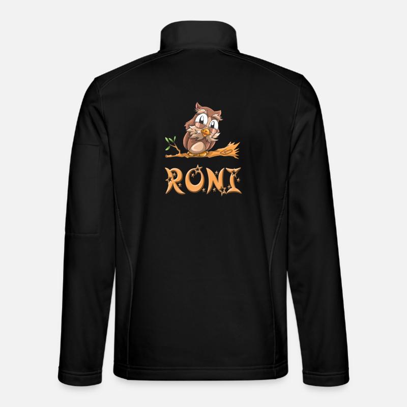 Owl Roni - Unisex Softshell Jacket - black
