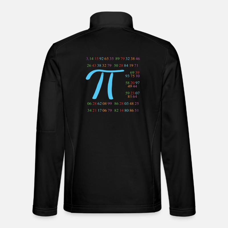 Pi with 110 decimal places Unisex Softshell Jacket