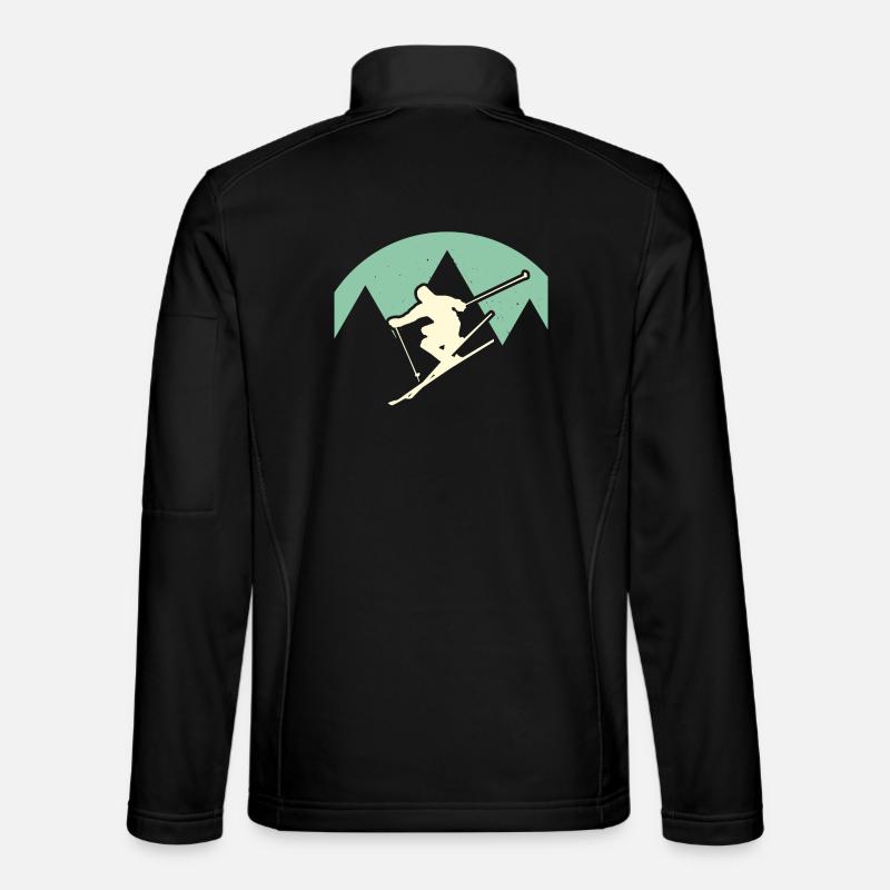 Skifahrer - Unisex Softshelljacke - Schwarz