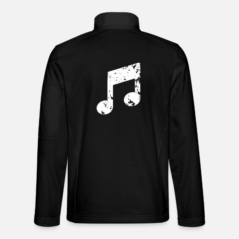 Music Note - Unisex Softshell Jacket - black