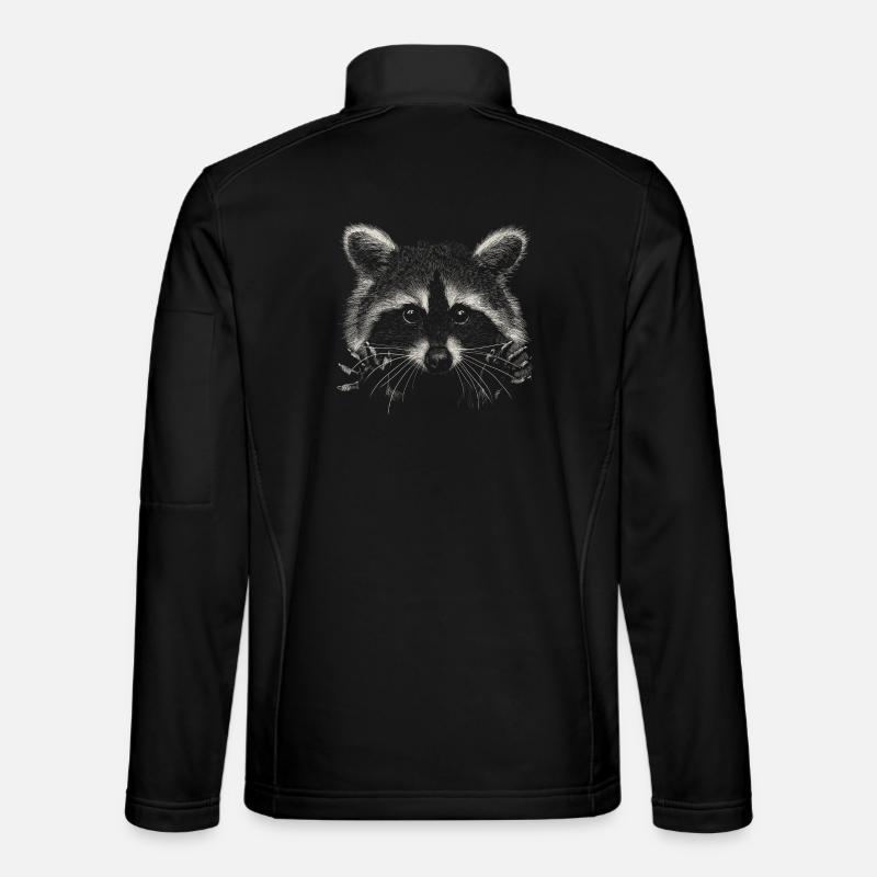 Racoon - Unisex Softshell Jacket - black