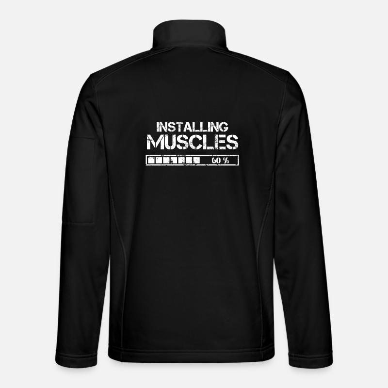 Installer des muscles Veste en tissu softshell Unisexe
