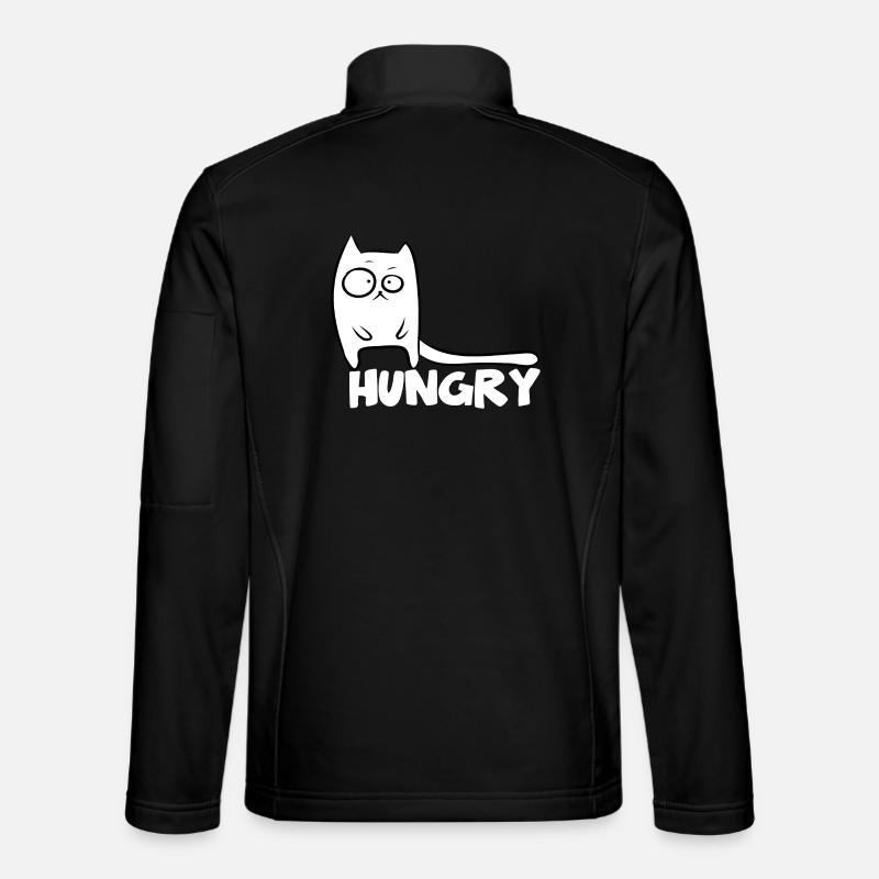 Chats affamés de chat drôle - Veste en tissu softshell Unisexe - noir
