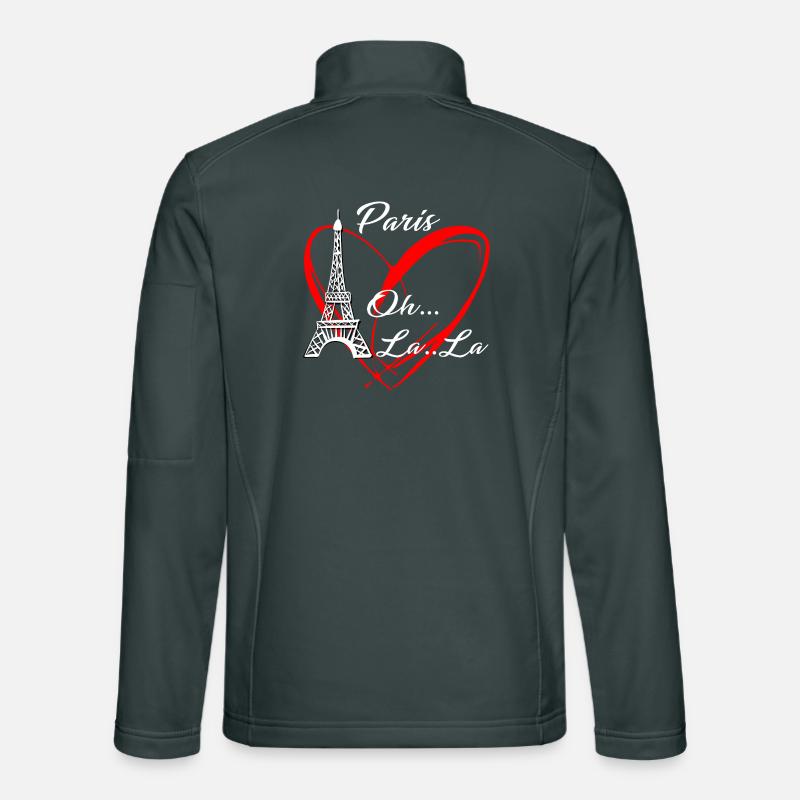 Paris Eiffelturm Ich liebe Paris Ooh La La Unisex Softshelljacke