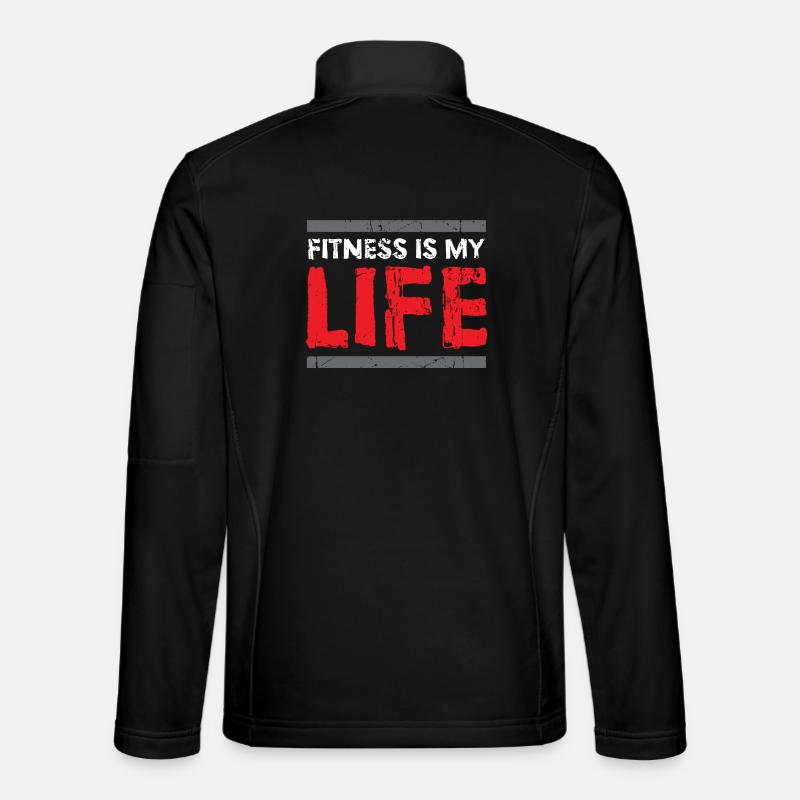Fitness saying - Unisex Softshell Jacket - black