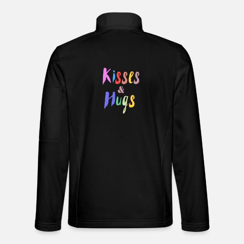Design Kisses and Hug Colors Unisex Softshell Jacket