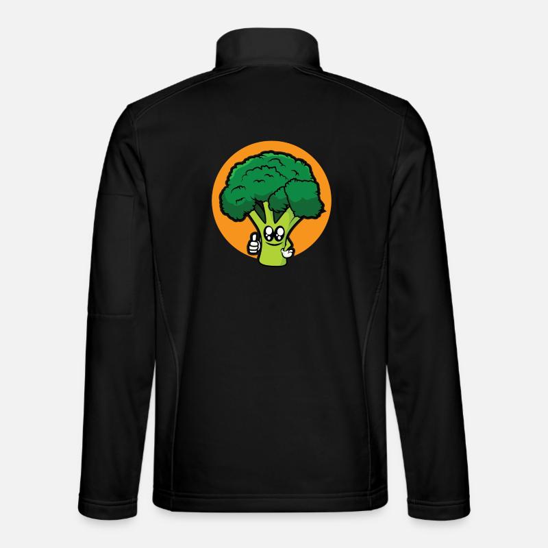 Lustiger Brokoli - Unisex Softshelljacke - Schwarz