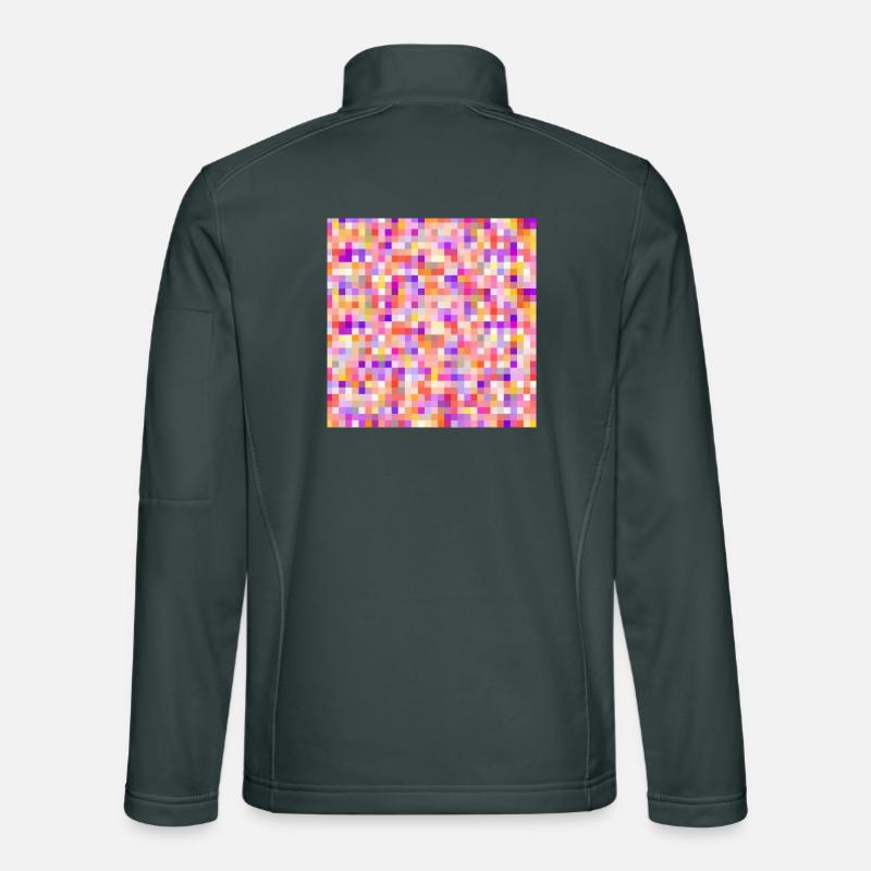 bunte Buttons farbige Buttons farbige Pins Unisex Softshelljacke