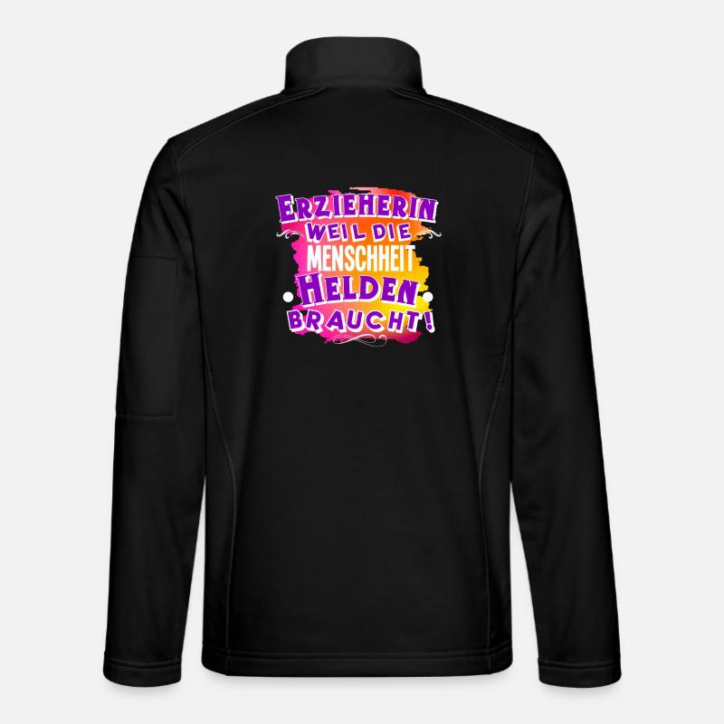 Erzieherin - Unisex Softshelljacke - Schwarz