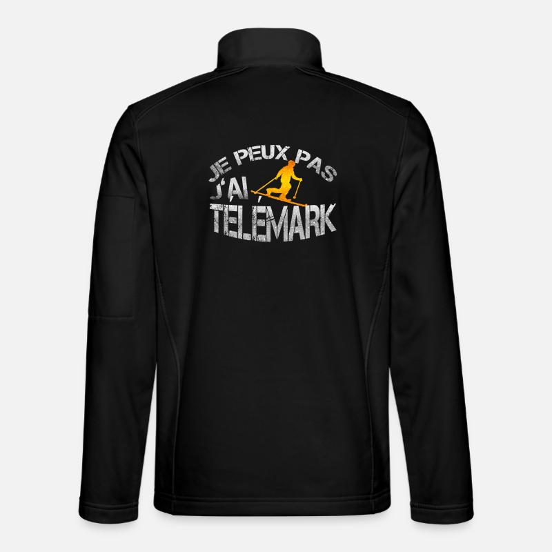 Télémark - Veste en tissu softshell Unisexe - noir