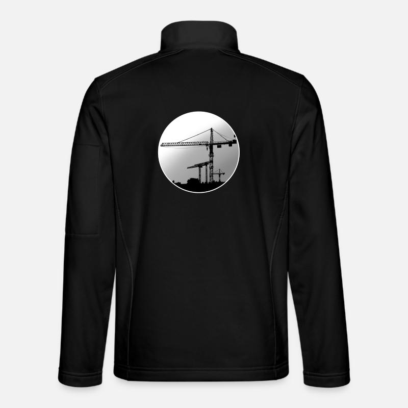 Crane operator crane - Unisex Softshell Jacket - black