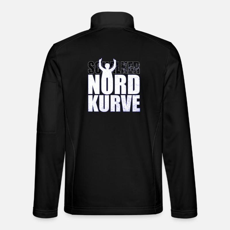 Schalke Nordkurve lettrage idée cadeau - Veste en tissu softshell Unisexe - noir