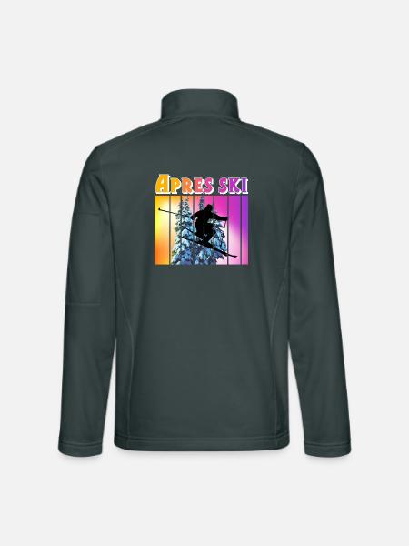 Apres ski - Unisex Softshell Jacket - mouse grey - Back