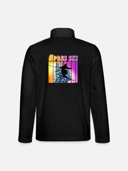 Apres ski - Unisex Softshell Jacket - black - Back
