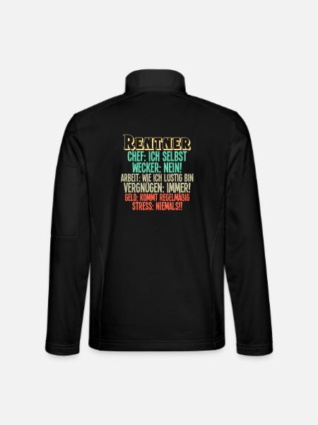 Rentner Rente - Unisex Softshelljacke - Schwarz