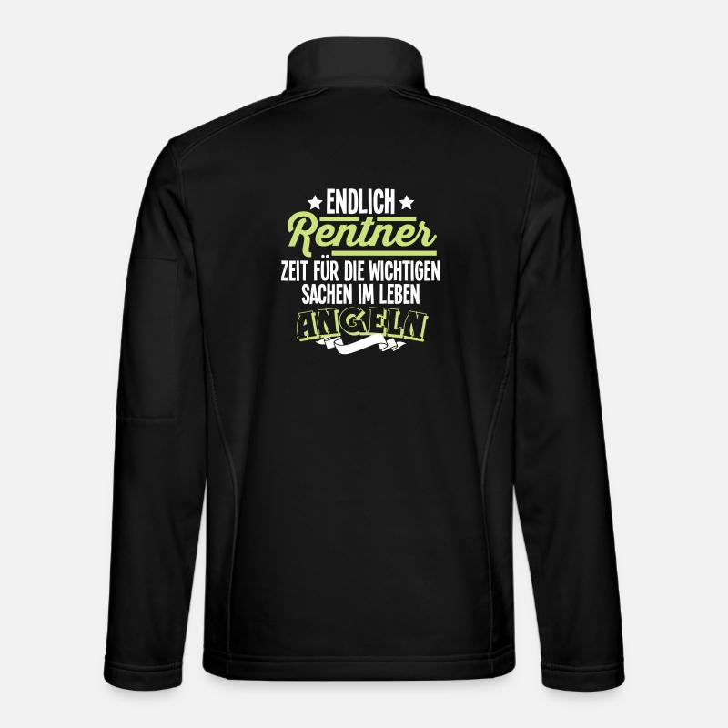 Rentner Angeln - Unisex Softshelljacke - Schwarz