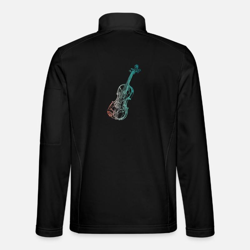 Violon - Veste en tissu softshell Unisexe - noir