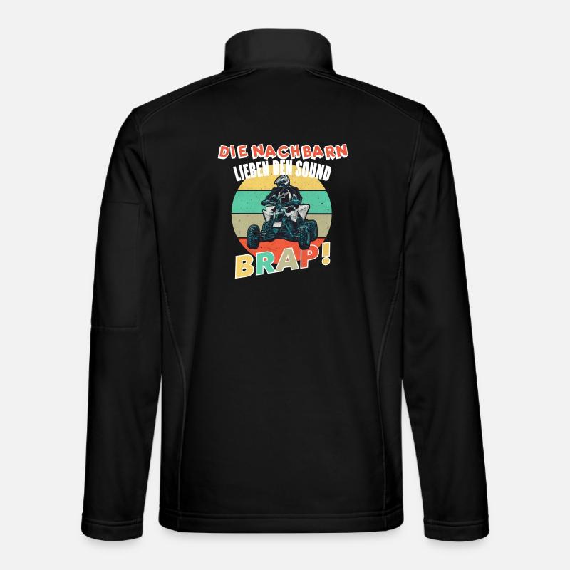 Quad Lustiger Spruch - Unisex Softshelljacke - Schwarz