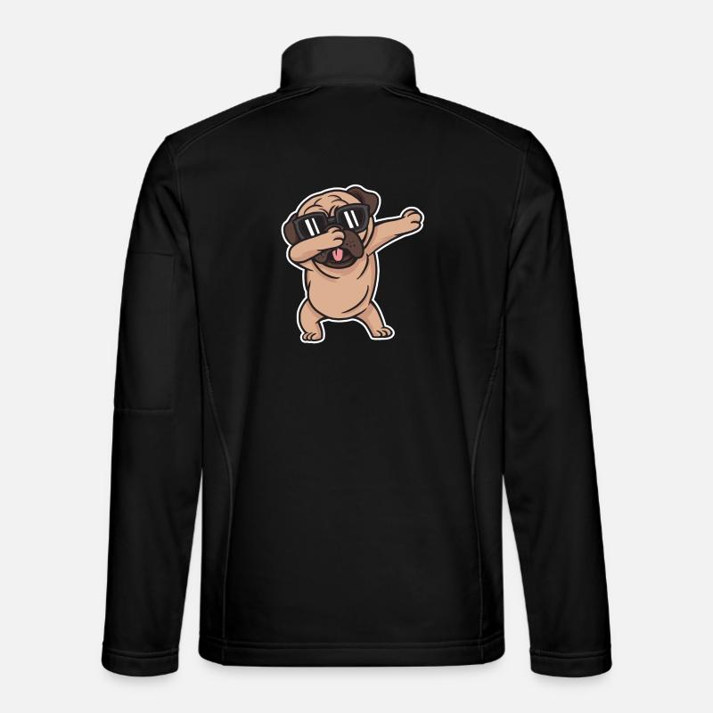 Dab Dabbing Pug Dog Dog Dancing Trend Gift Unisex Softshell Jacket