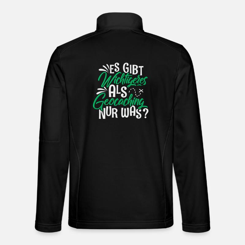 Geocaching Geocacher - Unisex Softshelljacke - Schwarz
