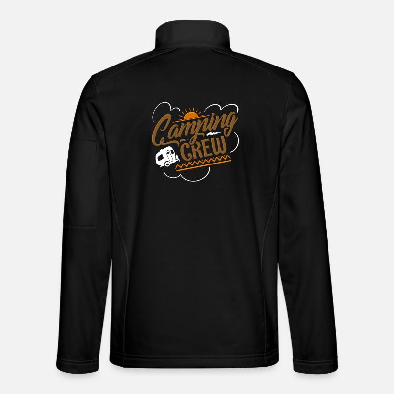 Camper Camping Crew Team - Unisex Softshelljacke - Schwarz