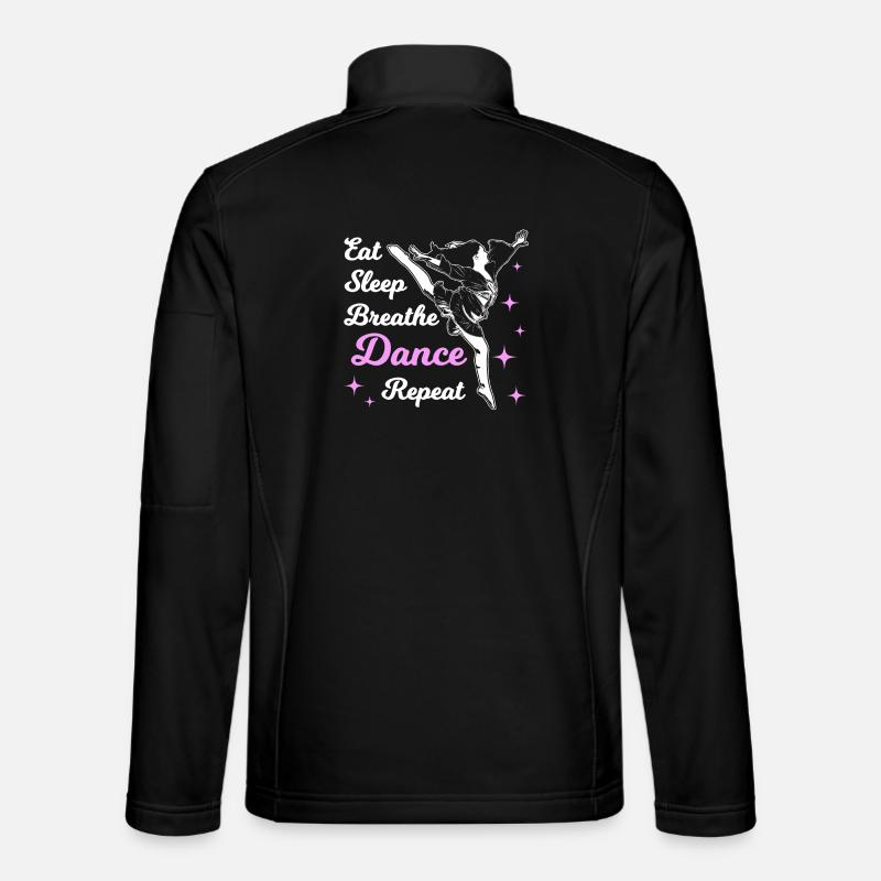 Eat sleep dance - Unisex Softshell Jacket - black