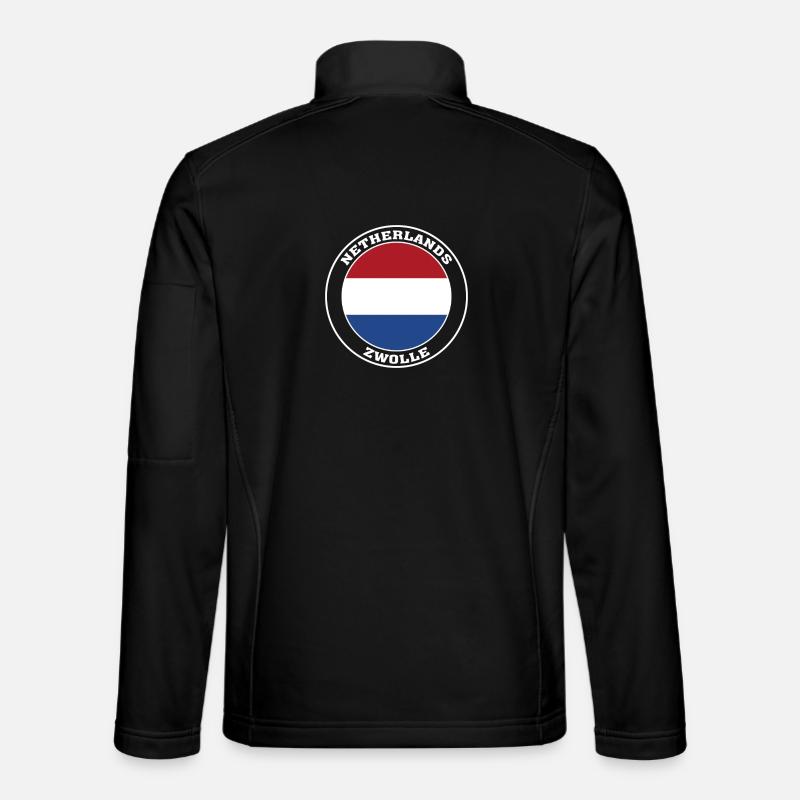 Zwolle Netherlands Flag Zwolle Holland - Unisex Softshell Jacket - black